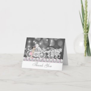 Sweet Vintage Pink Baby Shower Thank You Cards