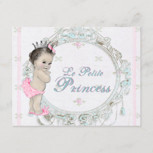 Sweet Vintage Princess Baby Shower Invitation