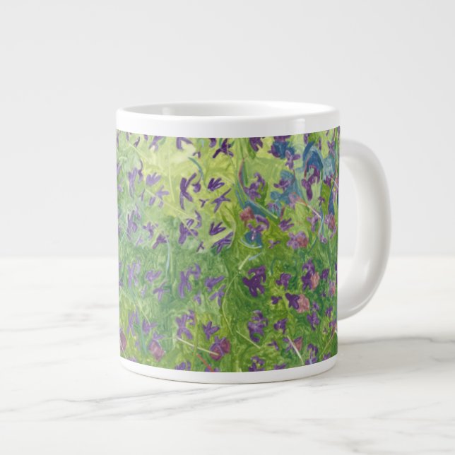 Sweet Violets 2012 Large Coffee Mug (Front Right)