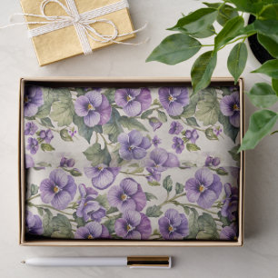 Sweet Violets Floral Tissue Paper