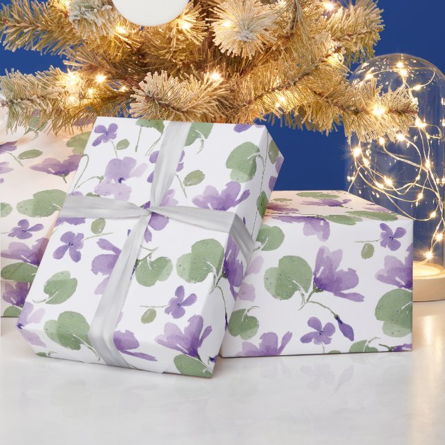 Sweet Violets Gift Wrap (Holidays)
