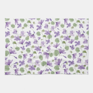 Sweet Violets Kitchen Towel