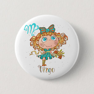 Sweet Virgo Child 6 Cm Round Badge