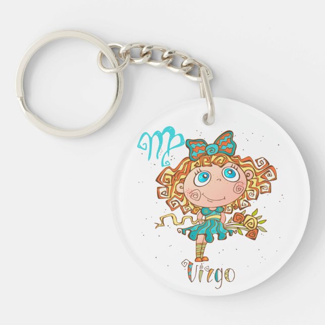 Sweet Virgo Child Key Ring (Front)