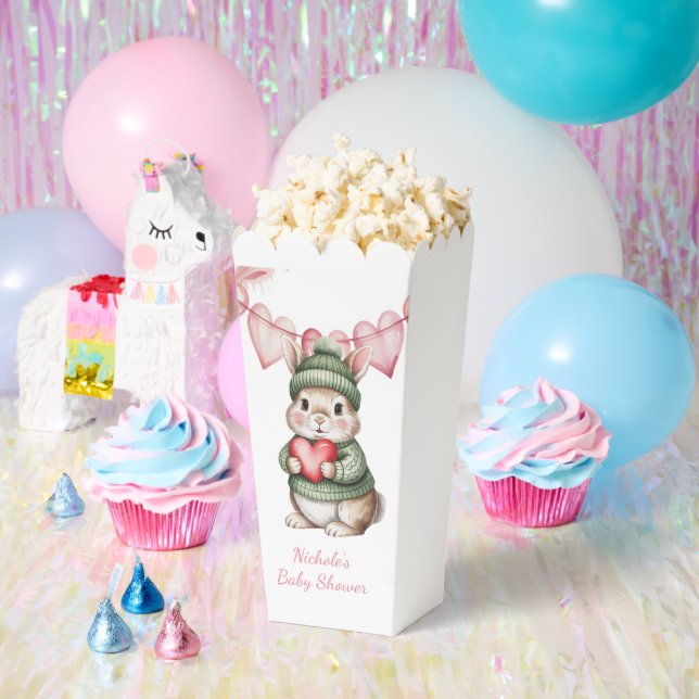 Sweet Watercolor Bunny Baby Shower  Favour Box (Party)