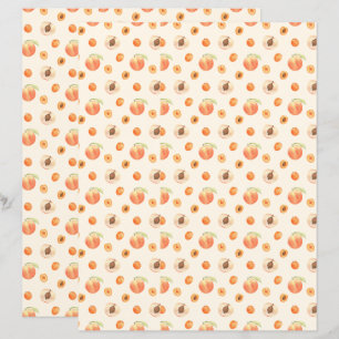 Sweet Watercolor Peach Pattern