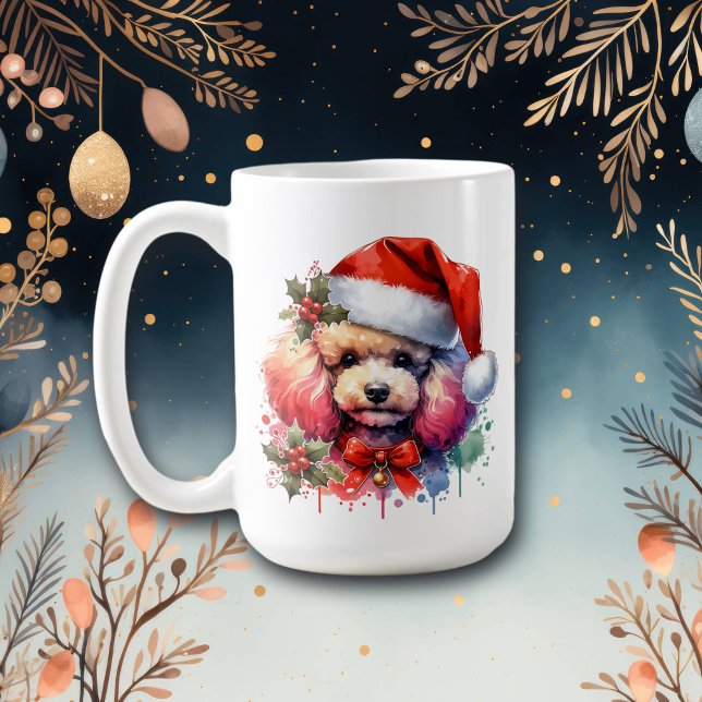 Sweet Watercolor Poodle Personalised Coffee Mug (Creator Uploaded)