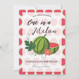 Sweet Watermelon Ribbon Summer Invitation