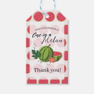Sweet Watermelon Ribbon Summer Invitation Gift Tags