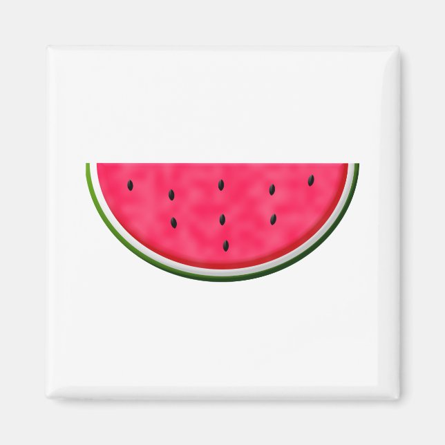 Sweet Watermelon Slice Drawing Magnet (Front)
