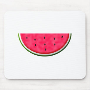 Sweet Watermelon Slice Drawing Mouse Mat