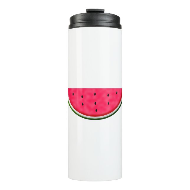 Sweet Watermelon Slice Drawing Thermal Tumbler (Front)