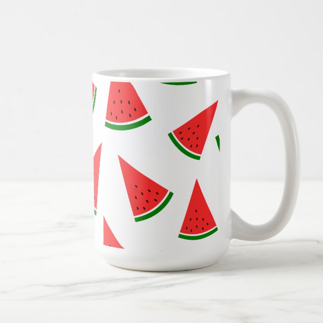 Sweet Watermelon Slice Pattern Coffee Mug (Right)