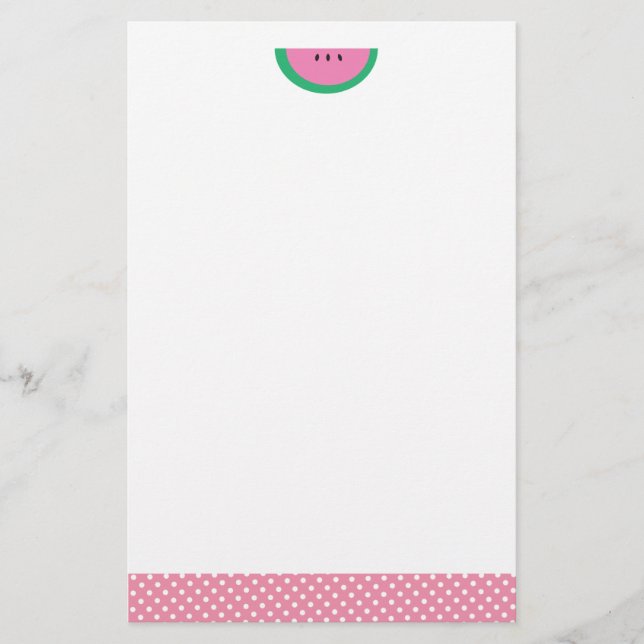 Sweet Watermelon Stationery (Front)