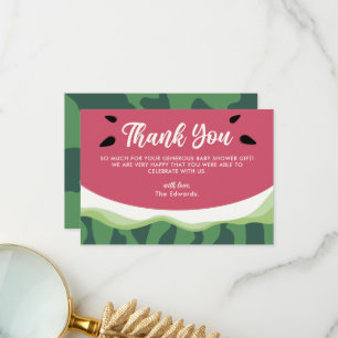Sweet Watermelon Thank You Summer Baby Shower Card
