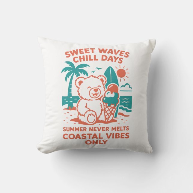 Sweet waves Chill days Cushion (Front)