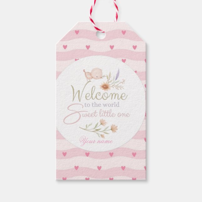 Sweet Welcome Baby Sticker / Label (Front)