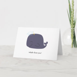 Sweet Whale Done Graduation Card