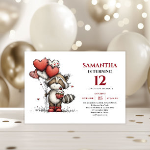 Sweet whimsical animals print kids birthday invite