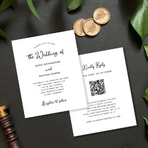 Sweet Whimsical   QR Code RSVP Budget Wedding