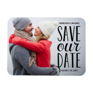 Sweet Whimsy   Photo Save the Date Magnet