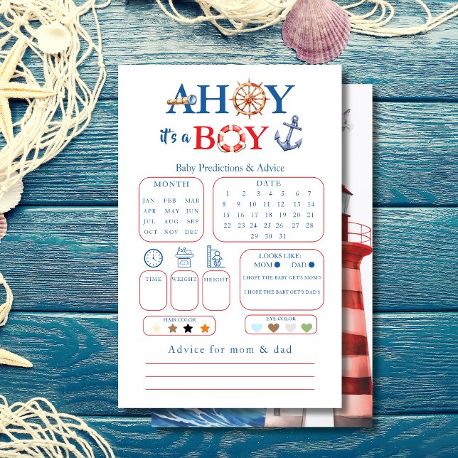 Sweet White Blue Red Nautical Ahoy Boy Prediction  (Creator Uploaded)
