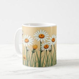 Sweet White Daisies Coffee Mug