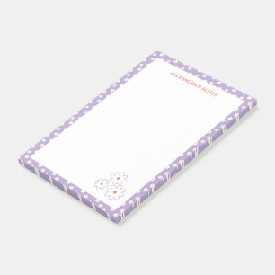 Sweet White Daisies Floral Pattern Post-it Notes
