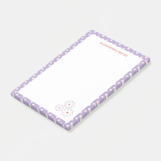 Sweet White Daisies Floral Pattern Post-it Notes