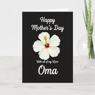 Sweet White Flower Mothers Day Card