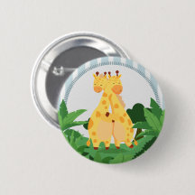 Sweet Wild Giraffe Twins Safari Jungle Double Hugs