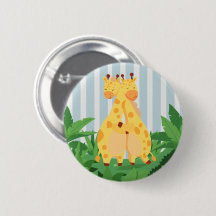 Sweet Wild Giraffe Twins Safari Jungle Double Hugs
