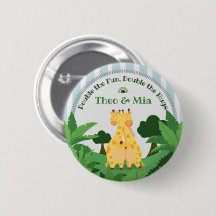 Sweet Wild Giraffe Twins Safari Jungle Name Custom