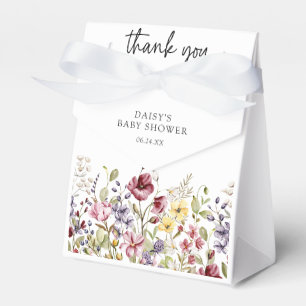 Sweet Wildflower Baby Shower Favour Box