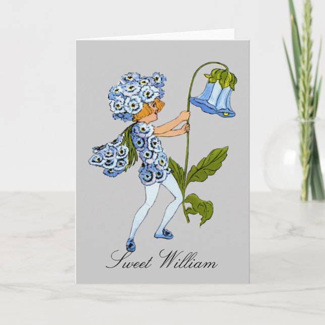 Sweet William  - Flower Children Blank Notecard (Front)