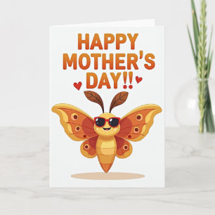 Sweet Winged Insect Mothers Day Card
