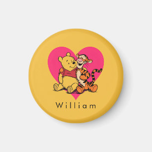 Sweet Winnie the Pooh & Tigger Magnet