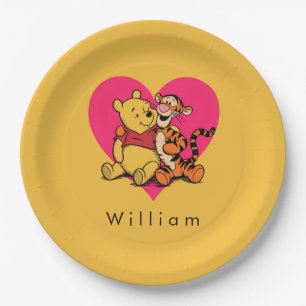 Sweet Winnie the Pooh & Tigger Paper Plate