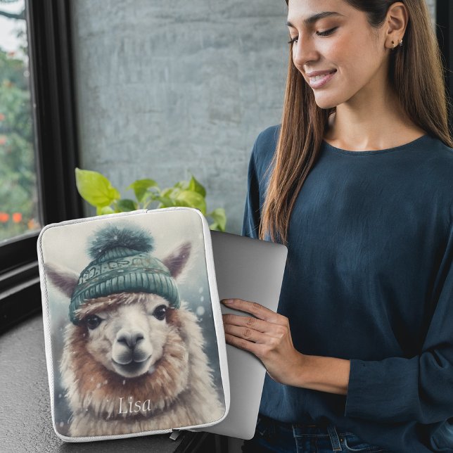 Sweet Winter Alpaca, custom Laptop Sleeve (Creator Uploaded)