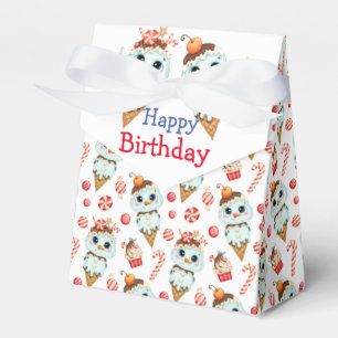 Sweet Winter Birthday Favour Box