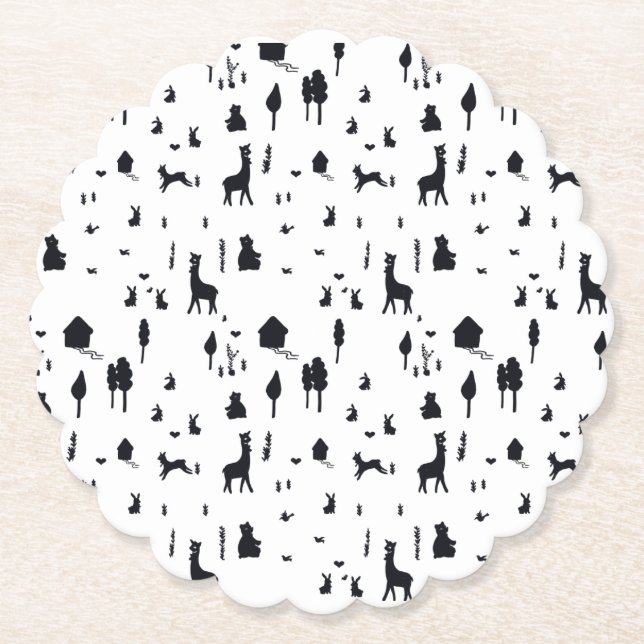 Sweet winter paper coaster (Front)