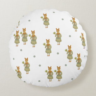 Sweet winter round cushion