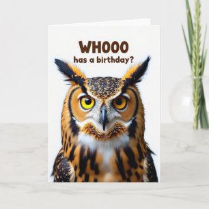 Sweet Wise Bird Birthday Card