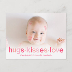 Sweet Wishes Editable Colour Valentine's Postcard