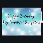 Sweet Wishes for My Daughter Birthday Greeting<br><div class="desc">Celebrate your daughter's special day with our "Sweet Wishes" birthday card. This charming card is designed to express love in the simplest and warmest way,  making it the perfect gesture for your beloved daughter.</div>