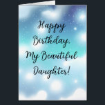 Sweet Wishes for My Daughter Birthday Greeting<br><div class="desc">Celebrate your daughter's special day with our "Sweet Wishes" birthday card. This charming card is designed to express love in the simplest and warmest way,  making it the perfect gesture for your beloved daughter.</div>