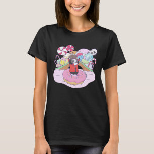 Sweet wizard panda in candy country chocolate fact T-Shirt