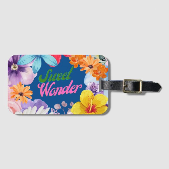 Sweet Wonder Luggage Tag (Front Horizontal)