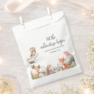 Sweet Woodland Animal Baby shower Favour Bags