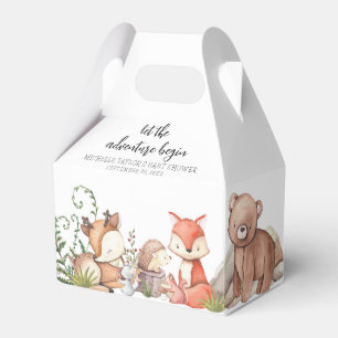 Sweet Woodland Animal Baby shower Favour Box
